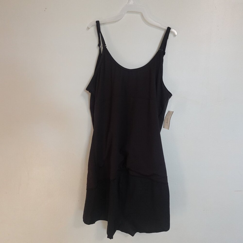 Maidenform Flexees Romper Shapes Cool Comfort sz Large Black New w/tag